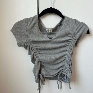 Free People Intimate Grey Cropped Tshirt. Never Worn